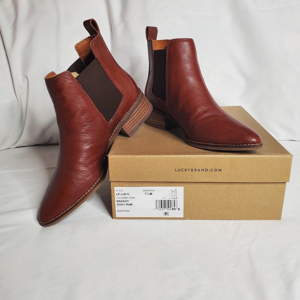 Lucky Brand Lufti leather Chelsea boots